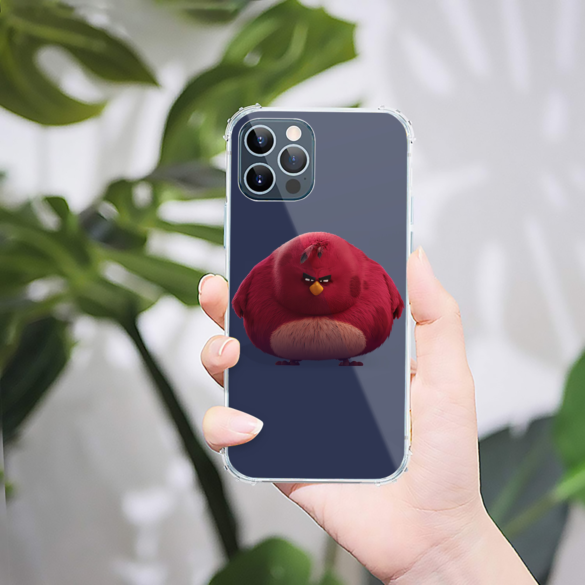 （画像用） Angry Birds アングリーバード 【iPhone 12シリーズ対応】透明スマホケース（クリアソフトケース）